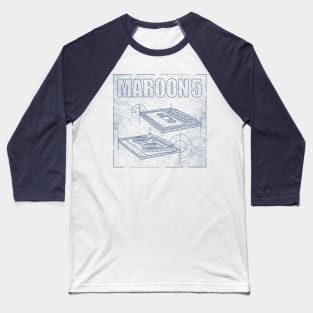Maroon 5 Technical Drawing Baseball T-Shirt